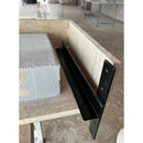 HANDCRAFTED CUSTOM TRAVERTINE TROUGH SINK (TR-061)