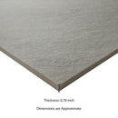 Fossil Snow 36"x36" Matte Porcelain Stone Look Paver - MSI Collection