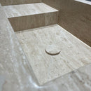 HANDCRAFTED CUSTOM TRAVERTINE SINK (TR-107)