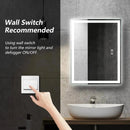 HAUSVITA 36x24" Center Glow LED Bathroom Vanity Mirror