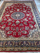 Vintage Kirman Persian Rug | 9’9” x 14’ | Thick Full-Pile Wool | Circa 1960 | K2029