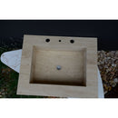 HANDCRAFTED CUSTOM TRAVERTINE SINK (TR-055)
