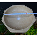 Handmade Travertine Octagon Sink