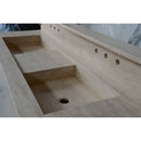 HANDCRAFTED CUSTOM TRAVERTINE DOUBLE SINK (TR-133)