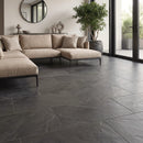 Montauk Black Gauged Slate Wall and Floor Tile - MSI Collection