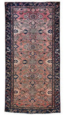 4' 4 x 9' 3 Hand Knotted Ultra Vintage Persian Wool Runner Rug