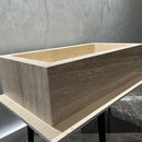 HANDCRAFTED CUSTOM TRAVERTINE SINK (TR-107)