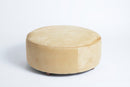 Round Cowhide Ottoman