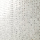 Carrara White Basketweave Pattern 12"x12" Honed Marble Mesh-Mounted Mosaic Tile- MSI Collection