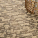 Driftwood Interlocking 11.81" x 11.81" Glass Mesh-Mounted Mosaic Tile Pattern-MSI Collection