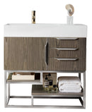 James Martin Columbia 36" Single Bathroom Vanity, Ash Gray