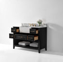 Hayley Bathroom Vanity with Sink and Carrara White Marble Top Cabinet Set Villohome
