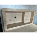 HANDCRAFTED CUSTOM TRAVERTINE SINK (TR-107)