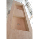 HANDCRAFTED CUSTOM TRAVERTINE DOUBLE SINK (TR-133)