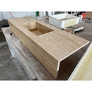 HANDCRAFTED CUSTOM TRAVERTINE SINK (TR-051)
