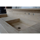 HANDCRAFTED CUSTOM TRAVERTINE DOUBLE SINK (TR-133)
