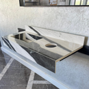 Custom Made Panda White Bathroom Sink, Kitchen Sink, Marble Look Porcelain Sink, High Enginereed Porcelain Design, Custom Handmade Sink (ES-057)
