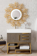 James Martin Columbia 36" Single Bathroom Vanity, Ash Gray