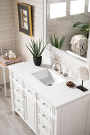 James Martin Bristol 48" Single Bathroom Vanity, Bright White