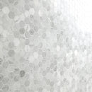 Carrara White Hexagon 12"x12" Polished Marble Mesh-Mounted Mosaic Floor and Wall Tile 2" Hexagon -MSI Collection