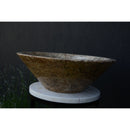 Handmade Valencia Travertine Conical Sink