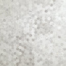 Carrara White Hexagon 11.75"x12" Honed Marble Mesh-Mounted Mosaic Tile 2" Hexagon-MSI Collection