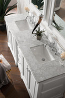 James Martin De Soto 72" Double Bathroom Vanity, Bright White
