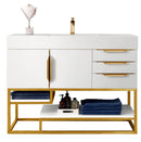 James Martin Columbia 48" Single Vanity Cabinet, Glossy White