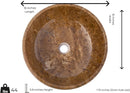 Noce Travertine Vessel Sink