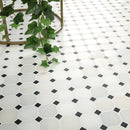 Arabescato Carrara Octagon 12" x 12" Honed Marble Mesh-Mounted Mosaic Tile 2" Octagon- MSI Collection