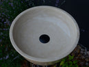 HANDCRAFTED LIGHT TRAVERTINE SINK