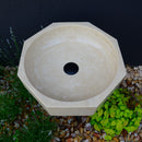Handmade Travertine Octagon Sink