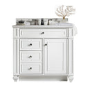 James Martin Bristol 36" Single Bathroom Vanity, Bright White