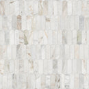 Arabescato Venato White Picket 11.73"x12" Honed Marble Mesh Mounted Mosaic Tile - MSI Collection