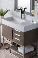 James Martin Columbia 36" Single Bathroom Vanity, Ash Gray