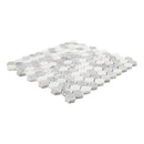 Bellagio Blend Elongated 11.63" x 12" Honed Marble Mesh-Mounted Mosaic Tile Hexagon - MSI Collection