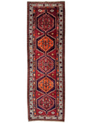 Vintage Persian Sarab Wool Runner Rug 3’4 x 10’7”