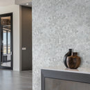 Carrara White Hexagon 11.75"x12" Honed Marble Mesh-Mounted Mosaic Tile 2" Hexagon-MSI Collection