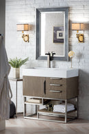 James Martin Columbia 36" Single Bathroom Vanity, Ash Gray