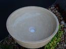 HANDCRAFTED LIGHT TRAVERTINE SINK