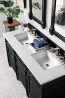 James Martin Brittany 60" Double Bathroom Vanity, Black Onyx