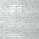 Ivory Amber Beveled Subway 11.81"x11.81" Glass Mesh-Mounted Mosaic Tile Pattern- MSI Collection