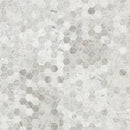 Carrara White Hexagon 11.75"x12" Honed Marble Mesh-Mounted Mosaic Tile 2" Hexagon-MSI Collection