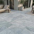 Tuscany Atlantic Blue Sand Blasted Marble Pattern Paver Floor Tile Kit - MSI Collection