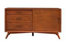 Flynn Small TV Console, Chestnut