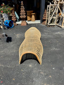 Rattan Free Form Minimalist Bench 200 Cm