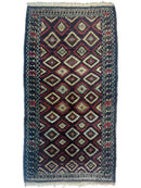 Antique 1900’s Tribal Baluch Wool Rug 4’5” x 8’6”