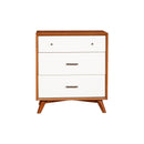 Flynn Small Chest, Chestnut/White