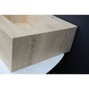 HANDCRAFTED CUSTOM TRAVERTINE SINK (TR-055)