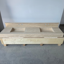 Marble Sink, Custom Travertine Sink, Handmade Beige Travertine Sink, Vein Cut Marble Vanity Top Sink, Marble Bathroom Sink, Vessel Sink (TR-140)